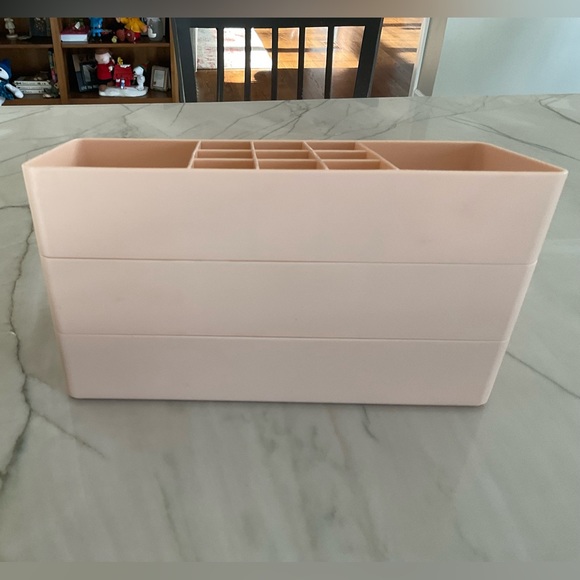 Home Essentials 3 tier stackable Make up organizer Peach - Picture 5 of 11